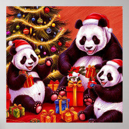 Familie von Pandas Eröffnungsfeierlichkeiten Poster
