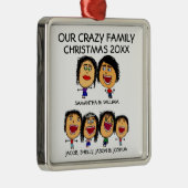 Familie von sechs Crazy Holiday Ornament (Rechts)