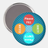 Familie wählt Geschirrspüler Organizer Sauberkeit Magnet (Vorderseite/Rückseite)