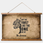 Familie Wandteppich Mit Holzrahmen (Vorne)