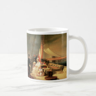 Familie Ward an Bord der Cutter Guerrilla Kaffeetasse