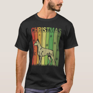 Familie Weihnachts-Pyjamas passend Retro Dobermann T-Shirt
