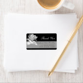 Familie White Clematis Danke, Label 1 Adressaufkleber (Insitu)