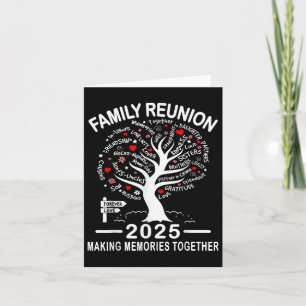 Familie Wiedersehen 2025 Erinnerungen zusammenpass Karte