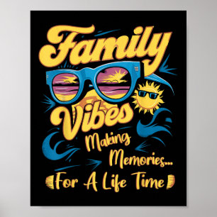Familie Wiedersehen 2025 Vibes Erinnerungen machen Poster