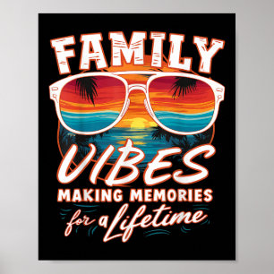 Familie Wiedersehen 2025 Vibes Erinnerungen machen Poster
