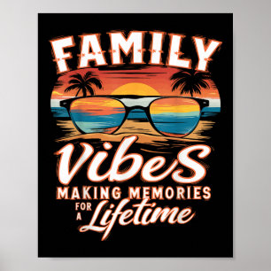Familie Wiedersehen 2025 Vibes Erinnerungen machen Poster