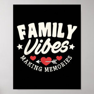 Familie Wiedersehen 2025 Vibes Making Erinnerungen Poster