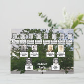 Familie Wiedersehen 3 Generation Sommerzeit Tree Einladung (Stehend Vorderseite)