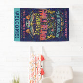 Familie Wiedersehen Band Retro 70er Konzert Name Banner (Insitu)