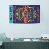 Familie Wiedersehen Band Retro 70er Konzert Name Banner (Messeveranstaltung)