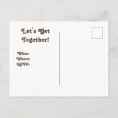 Familie Wiedersehen Palm Bäume verblasste Foto Sti Postkarte (Rückseite)