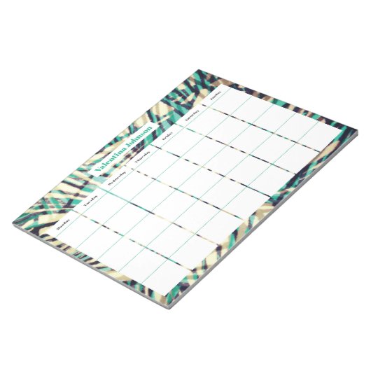 Familie wöchentlich notizblock (angewinkelt)