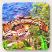 Familie Yelapa Landschaftliche Wegansicht 0819 Getränkeuntersetzer (Vorderseite)