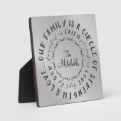 Familie; Zirkel der Liebe, gegründet im Glaubenssa Fotoplatte (Vorderseite)