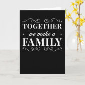 Familie zusammen machen wir Familie Karte (Gelbe Blume)