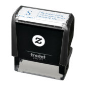 Familien-Adresse mit Monogramm-Stempel Permastempel (Produkt)