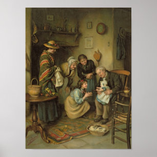 Familien-Anbetung, von den Birnen Annual, 1911 Poster