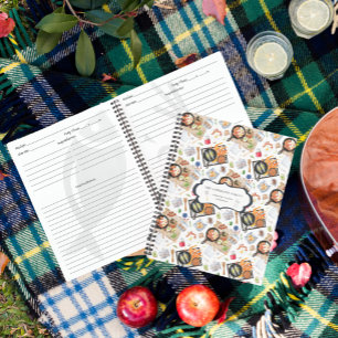 Familien-Andenken-Camping-Rezepte-Journal Notizblock