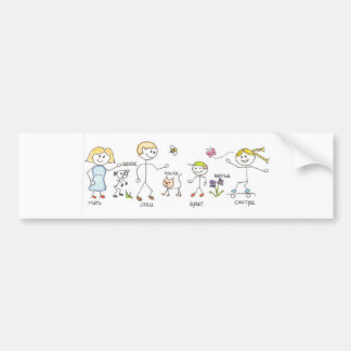 Familien-Autoaufkleber Autoaufkleber