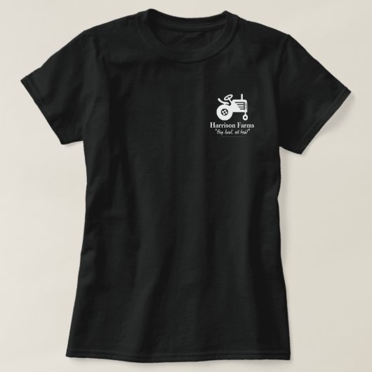 Familien-Bauernhof-T - Shirt mit Logo (Design vorne)