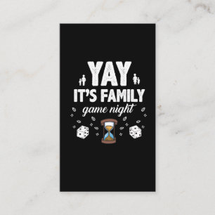 Familien-Brettspiel-Nachtfreude-Geschenk Sandglass Visitenkarte
