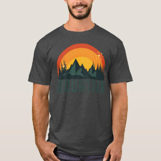 Familien-Camp s Berg-Sonnenuntergang Geschenk T-Shirt