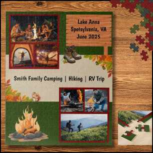 Familien-Camping-RV-Wander-Erinnerungen-Puzzle Puzzle
