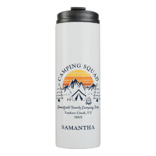 Familien-Camping-Trupp passendes Urlaubs-Custom Thermosbecher