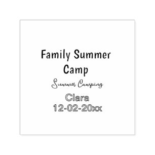 Familien-Camping-Urlaub benutzerdefiniert Name Dat Permastempel