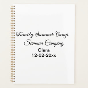 Familien-Camping-Urlaub benutzerdefiniert Name Dat Planer