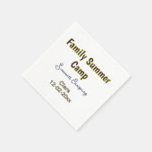 Familien-Camping-Urlaub benutzerdefiniert Name Dat Serviette (Ecke)