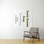 Familien-Camping-Urlaub benutzerdefiniert Name Dat Wandteppich (Beispiel (Horizontal))