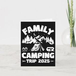 Familien-Campingausflug 2025 passende Crew Sommerf Karte