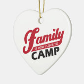 Familien-Campings-Verzierung Keramikornament (Links)