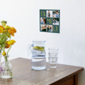 Familien-Chic-Mehrfachfoto-Teal Foliendrucke (Ablage(Küche))