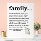 Familien Definition Acrylschild (Hochzeit)