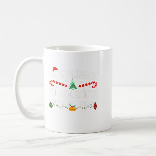 Familien, die Weihnachten zu Weihnachten passen, w Kaffeetasse (Links)