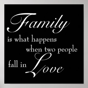 Familien-Druck Poster