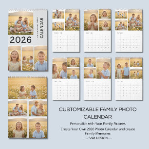 Familien Erinnerungen 2026 Foto-Kalender Für imm Kalender