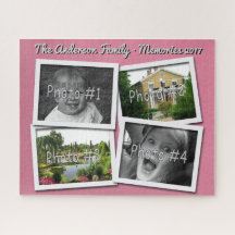 Familien-Erinnerungen 4 kundenspezifische Fotos x