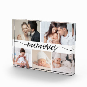 Familien Erinnerungen 5 Foto-Collage Personalisier Fotoblock