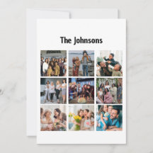 Familien Erinnerungen 9 Foto Raster Personalisiert