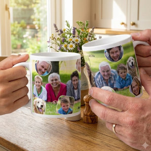 Familien-Erinnerungen Foto-Collage Feiertagsgesche Jumbo-Tasse