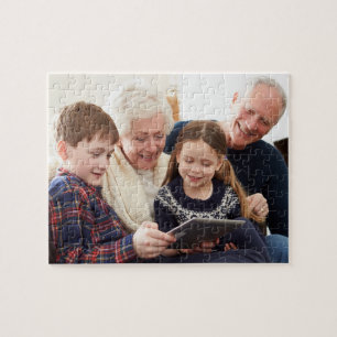 Familien Erinnerungen Personalisiertes Großeltern  Puzzle
