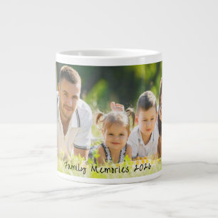 Familien-Erinnerungsfoto Weihnachtsgeschenk Jumbo-Tasse