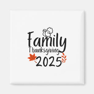 Familien-Erntedank-Crew 2025 passende dankbare Her Magnet