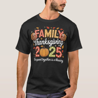 Familien-Erntedank-Crew 2025 passendes Truthahn-Sh T-Shirt