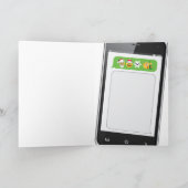 Familien-Feiertag simsen Weihnachtslustige Karte (Innenseite)