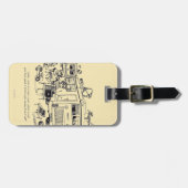 Familien-Ferien Gepäckanhänger (Vorderseite horizontal)